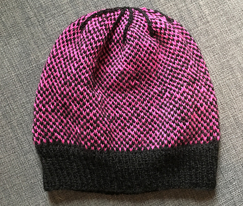 checkered hat